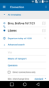 IDOS Timetables for Android - form Connection