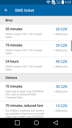 IDOS Timetables for Android - SMS ticket