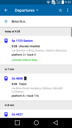 IDOS Timetables for Android - list of departures