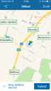 Jízdní řády IDOS pro iOs - výběr objektu z mapy