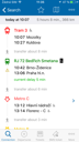 IDOS Timetables for iOs - list of connections