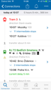 IDOS Timetables for iOs - connection detail