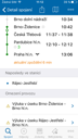 Jízdní řády IDOS pro iOs - detail spoje