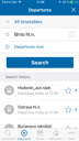 IDOS Timetables for iOs - form Departures